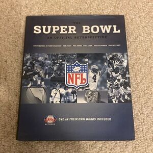 NWT The Super Bowl 200 pg hardback color pages book. (DVD not included). 2005.